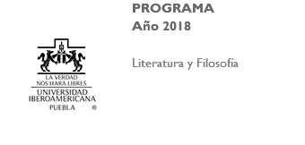 ﷯PROGRAMA Año 2018 Literatura y Filosofía 