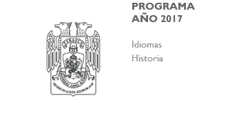 ﷯PROGRAMA AÑO 2017 Idiomas Historia 