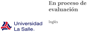 ﷯En proceso de evaluación Inglés 