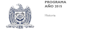 ﷯PROGRAMA AÑO 2015 Historia 